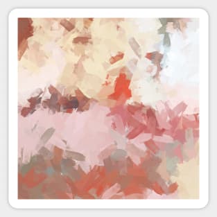 Maroon Emotion Abstract Painting Sticker